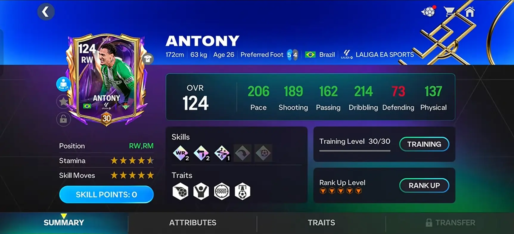 Antony TOTS FC Mobile Review (119 OVR) – 5★ Skills RW Worth It in FC Mobile TOTS26?