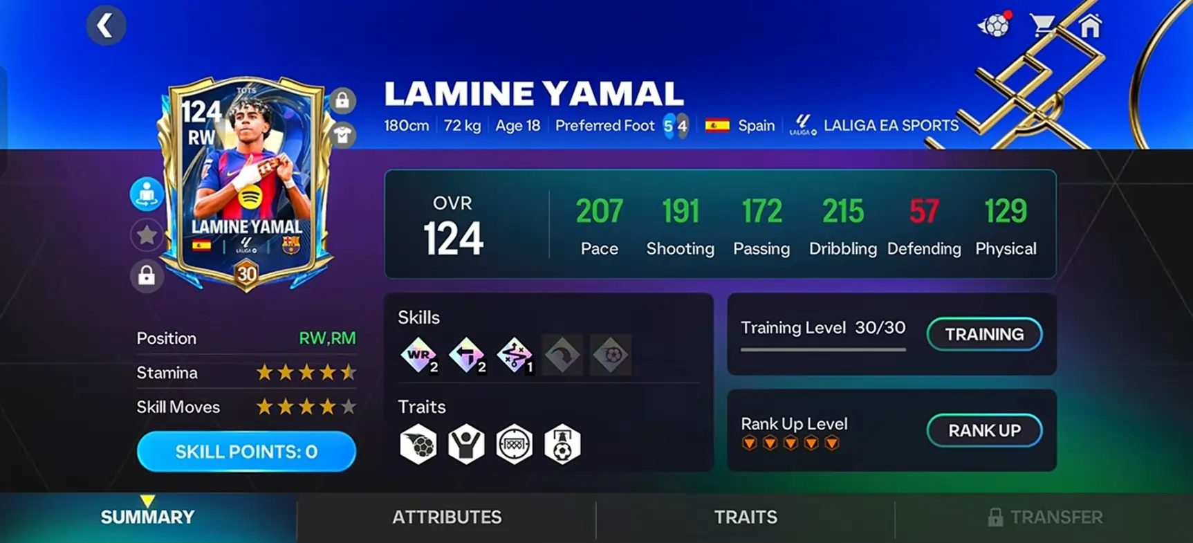 Lamine Yamal TOTS FC Mobile Review (124 OVR) – Best RW in FC Mobile TOTS26?