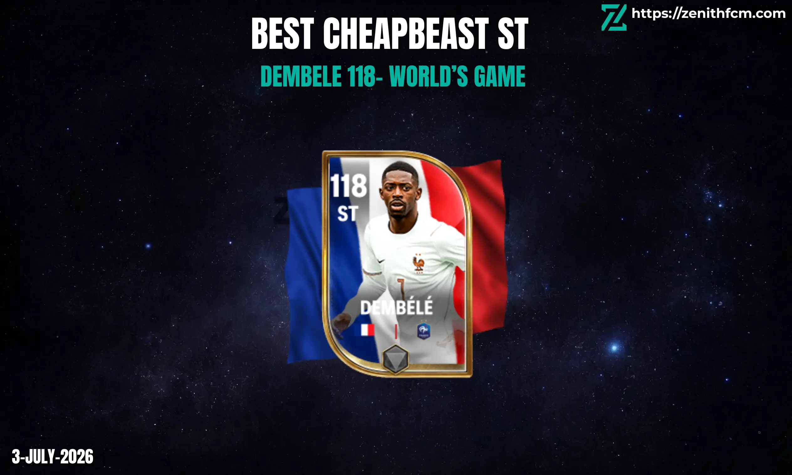 World Game Dembele 118 FC Mobile Review (RW/ST)